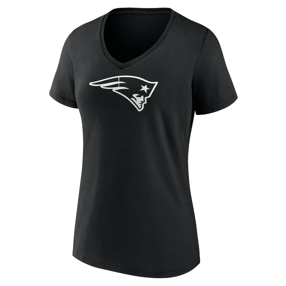 Women's Personalized Name & Number Monochrome V-Neck T-Shirt - New England Patriots T-shirts