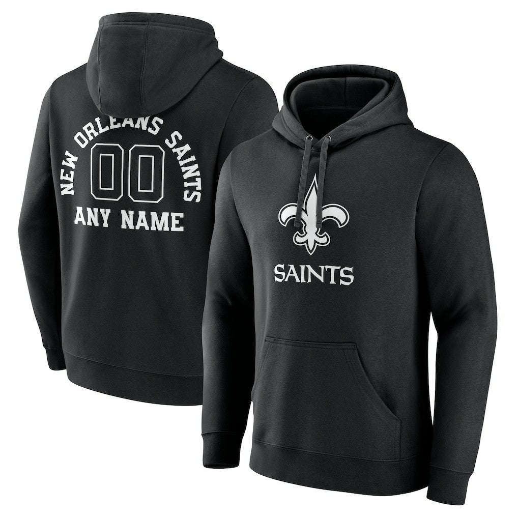 Personalized Name & Number Pullover Hoodie - New Orleans Saints Hoodies