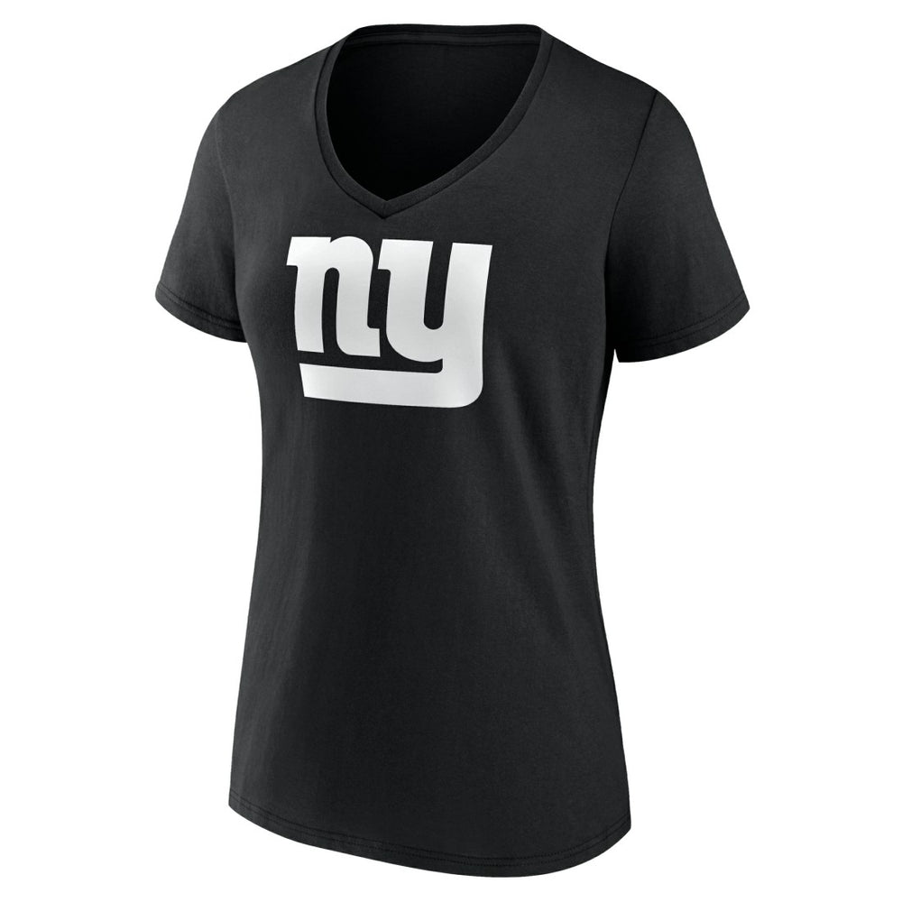 Women's Personalized Name & Number Monochrome V-Neck T-Shirt - New York Giants T-shirts