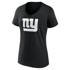 Women's Personalized Name & Number Monochrome V-Neck T-Shirt - New York Giants T-shirts