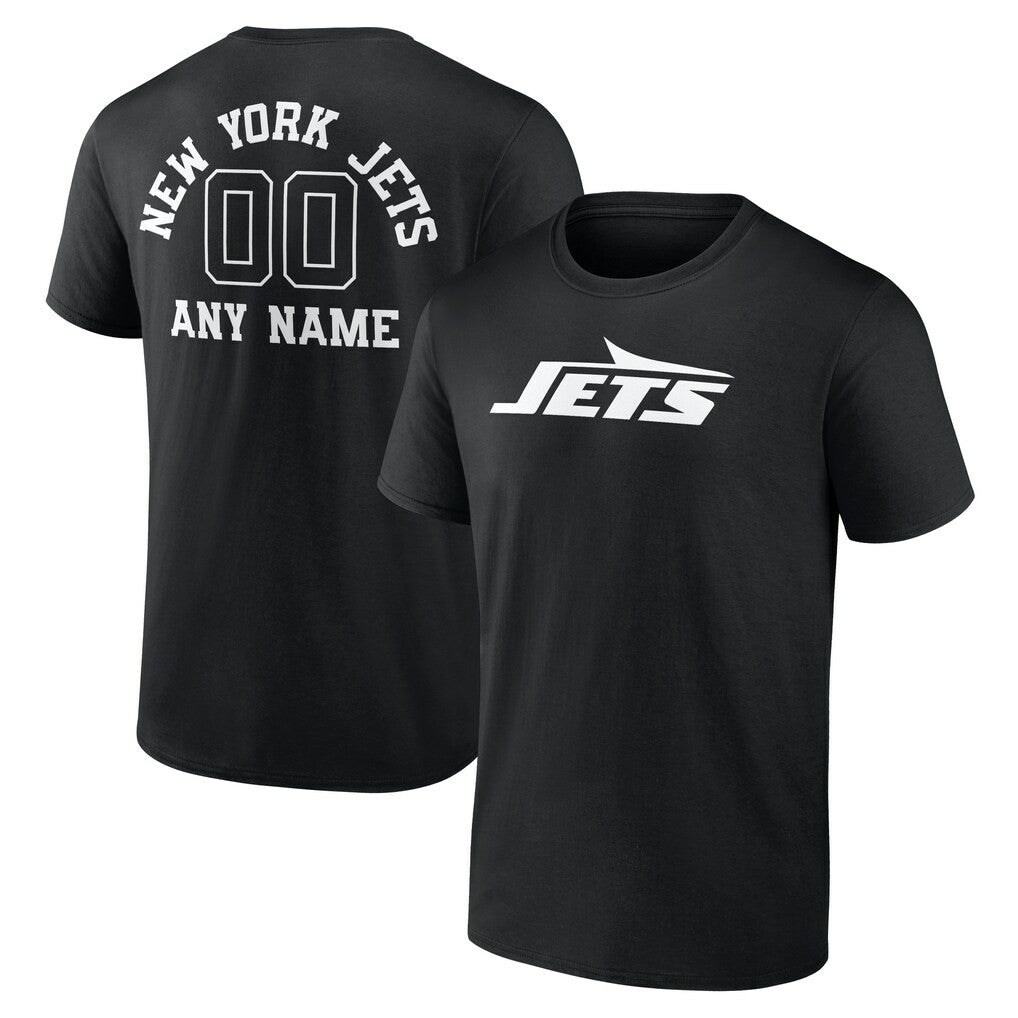 Personalized Name & Number Monochrome T-Shirt - New York Jets T-shirts