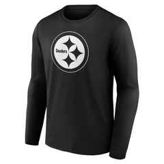 Personalized Name & Number Monochrome Long Sleeve T-Shirt - Pittsburgh Steelers T-shirts