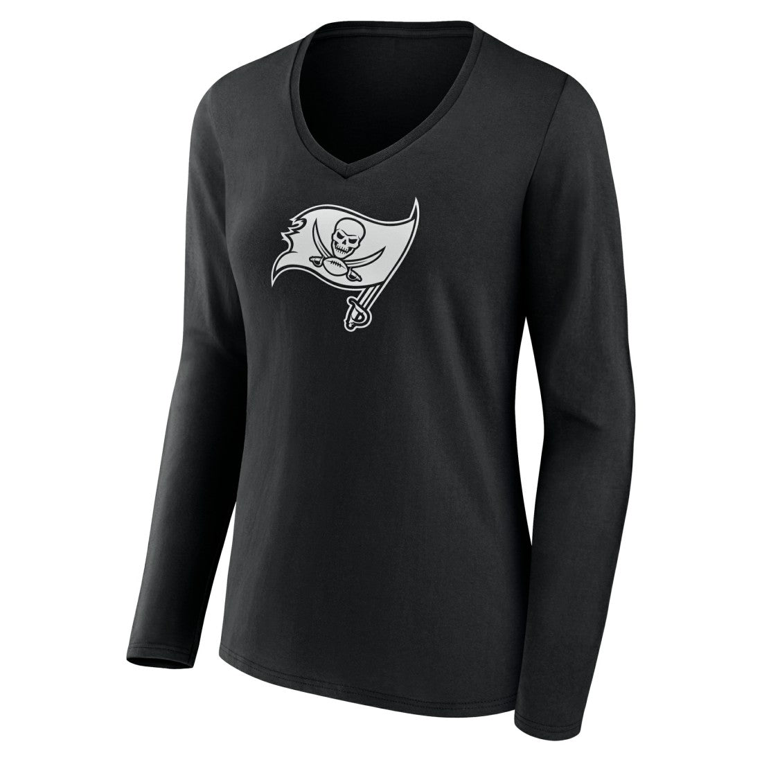 Women's Personalized Name & Number Monochrome Long Sleeve V-Neck T-Shirt - Tampa Bay Buccaneers T-shirts