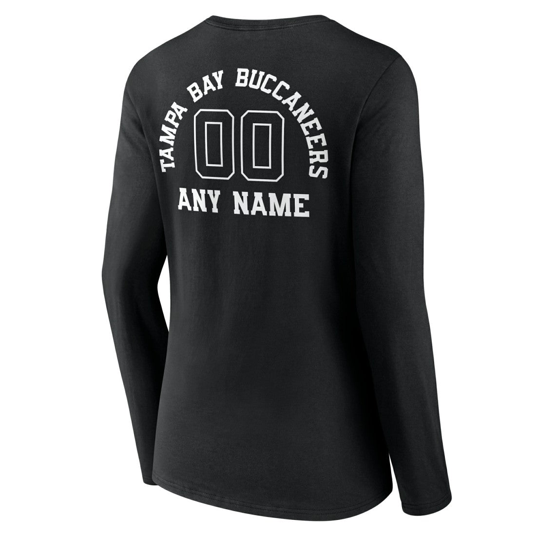 Women's Personalized Name & Number Monochrome Long Sleeve V-Neck T-Shirt - Tampa Bay Buccaneers T-shirts