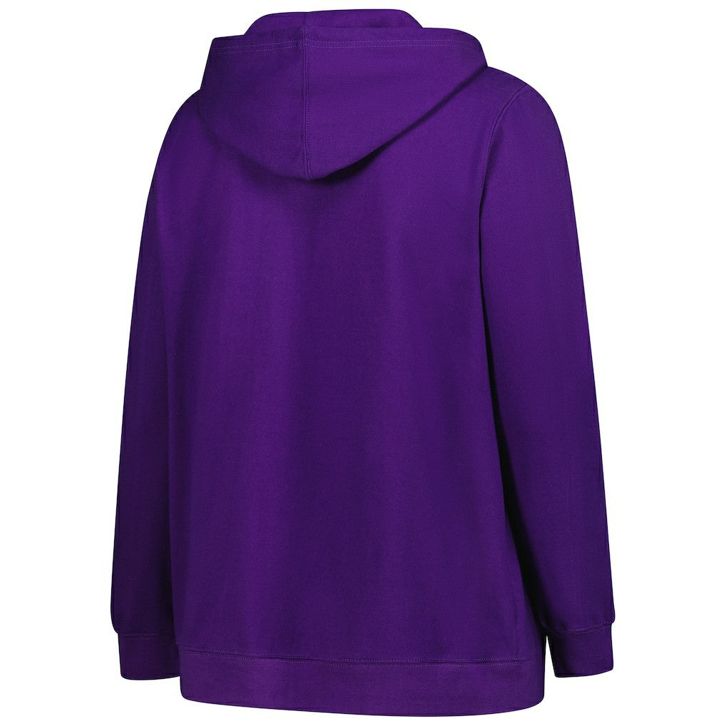 Women's Plus Size V-Neck Pullover Hoodie - Minnesota Vikings Hoodies