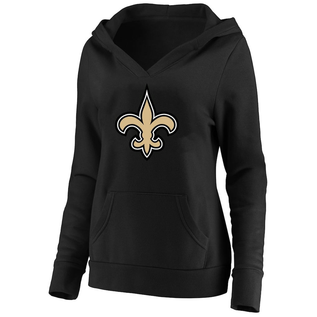 Women's Plus Size V-Neck Pullover Hoodie - New Orleans Saints Hoodies