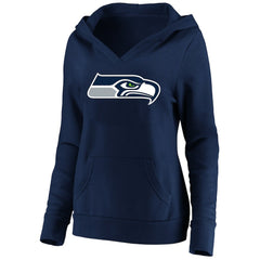 Women's Plus Size V-Neck Pullover Hoodie - Seattle Seahawks Hoodies