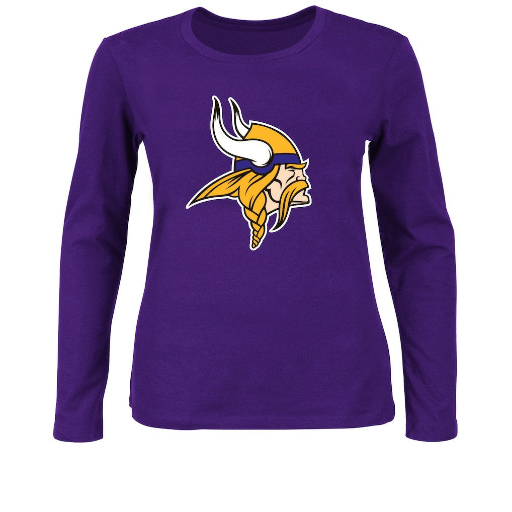 Women's Plus Size Long Sleeve T-Shirt - Minnesota Vikings T-shirts