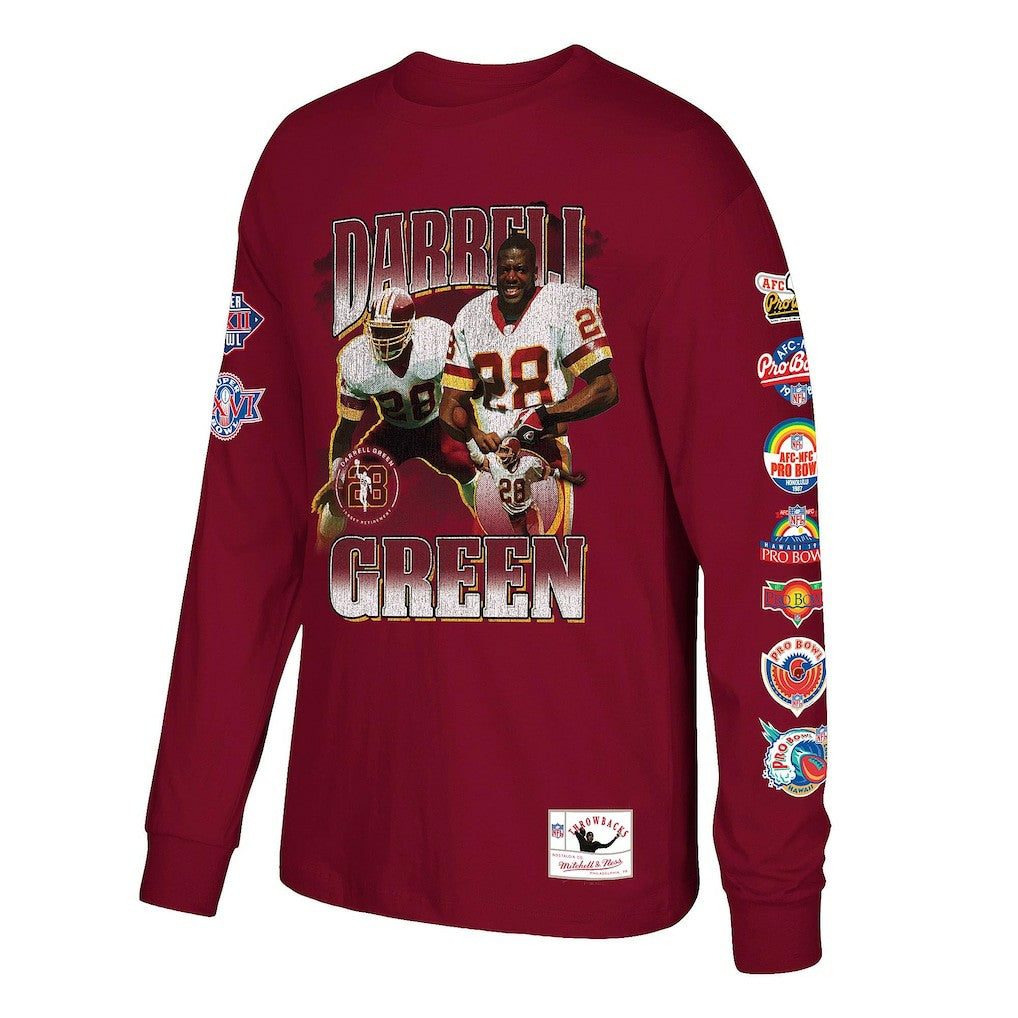 Darrell Green  Player Graphic Long Sleeve T-Shirt - Washington Commanders T-shirts