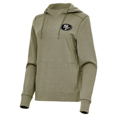 Antigua Women's Justice Pullover Hoodie - San Francisco 49ers Hoodies