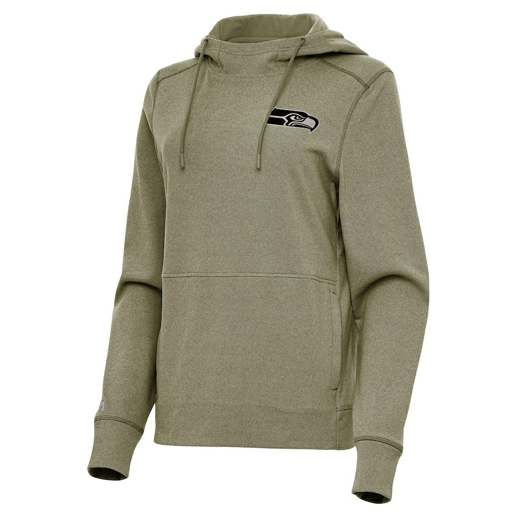 Antigua Women's Justice Pullover Hoodie - Seattle Seahawks Hoodies