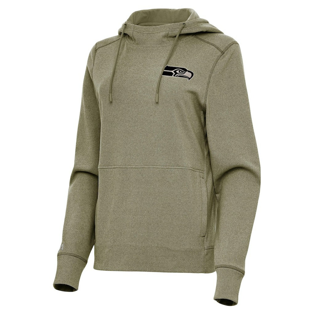 Antigua Women's Justice Pullover Hoodie - Seattle Seahawks Hoodies