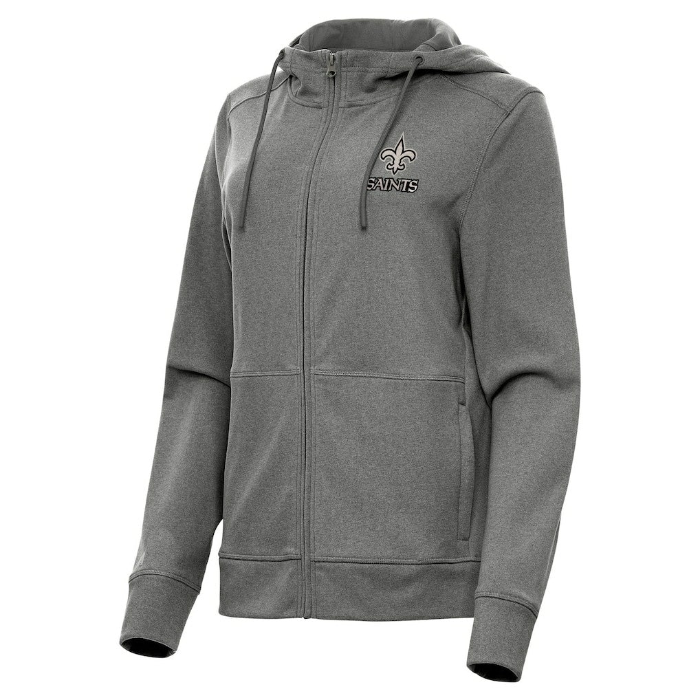 Antigua Women's Seeker Full-Zip Hoodie Jacket - New Orleans Saints Hoodies