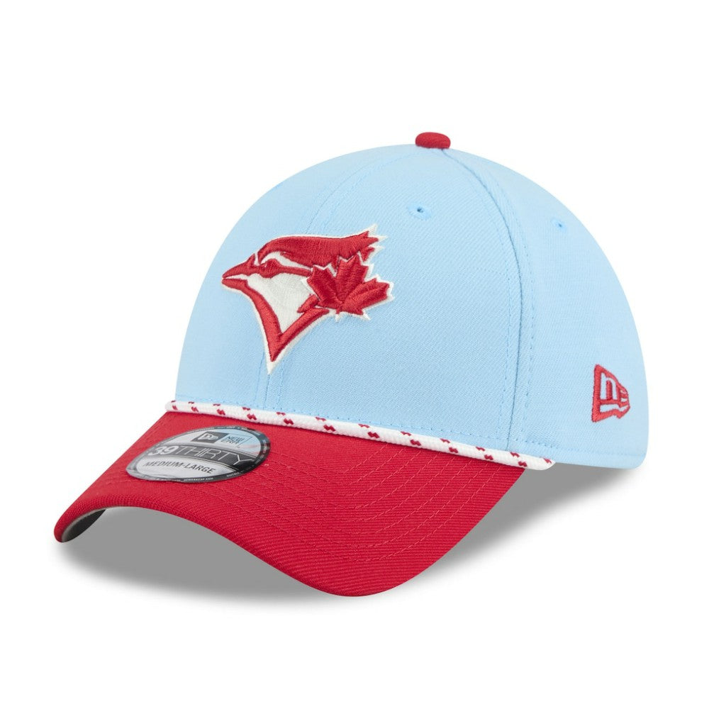 Light Blue/Red Toronto Blue Jays New Era 2025 Canada Day 39THIRTY Flex Hat