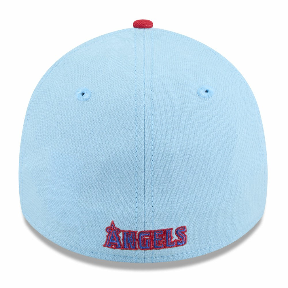 Light Blue/Red Los Angeles Angels New Era 2025 Fourth of July 39THIRTY Flex Hat