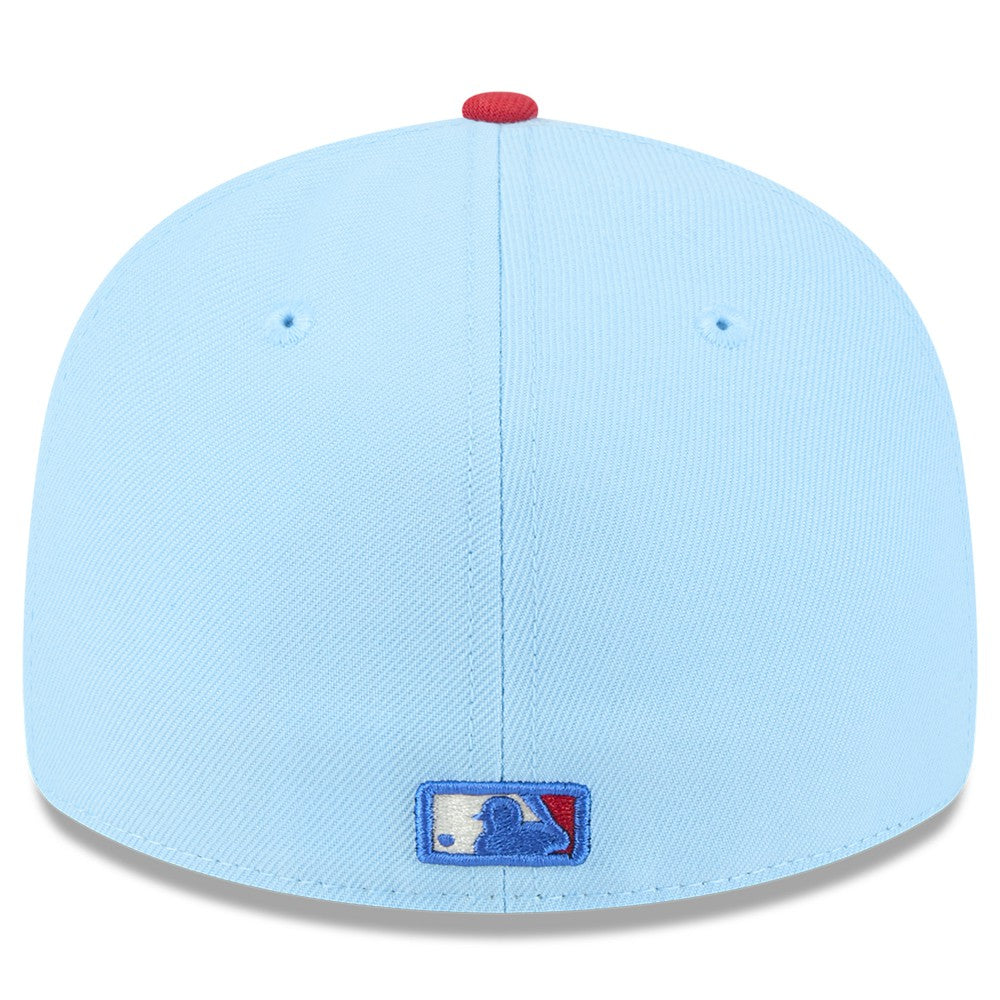 Light Blue/Red Los Angeles Angels New Era 2025 Fourth of July Low Profile 59FIFTY Fitted Hat