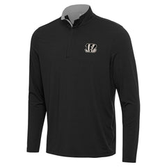 Antigua Content Quarter-Zip Pullover Top - Cincinnati Bengals Pullover
