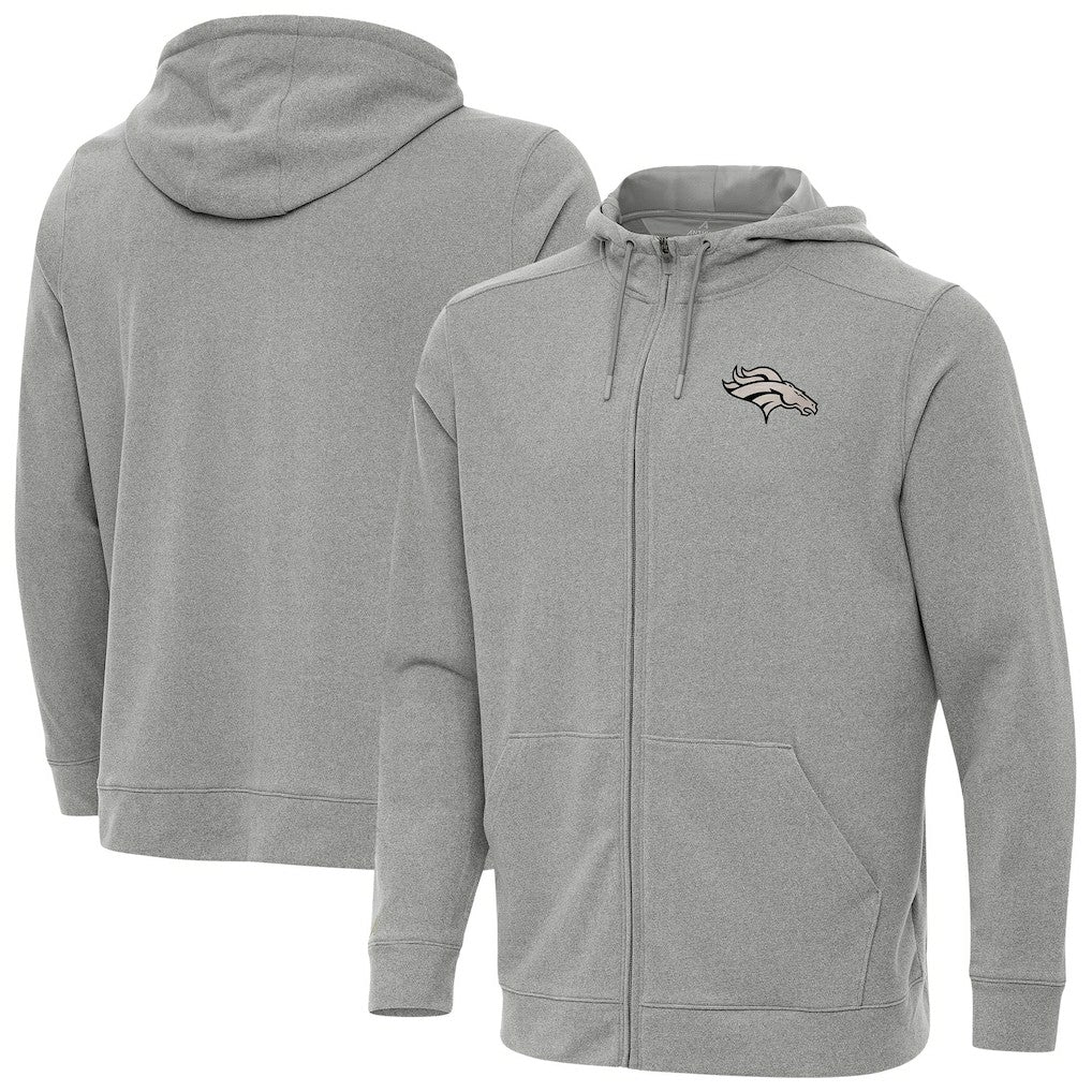 Antigua Effortless Full-Zip Hoodie Jacket - Denver Broncos Hoodies