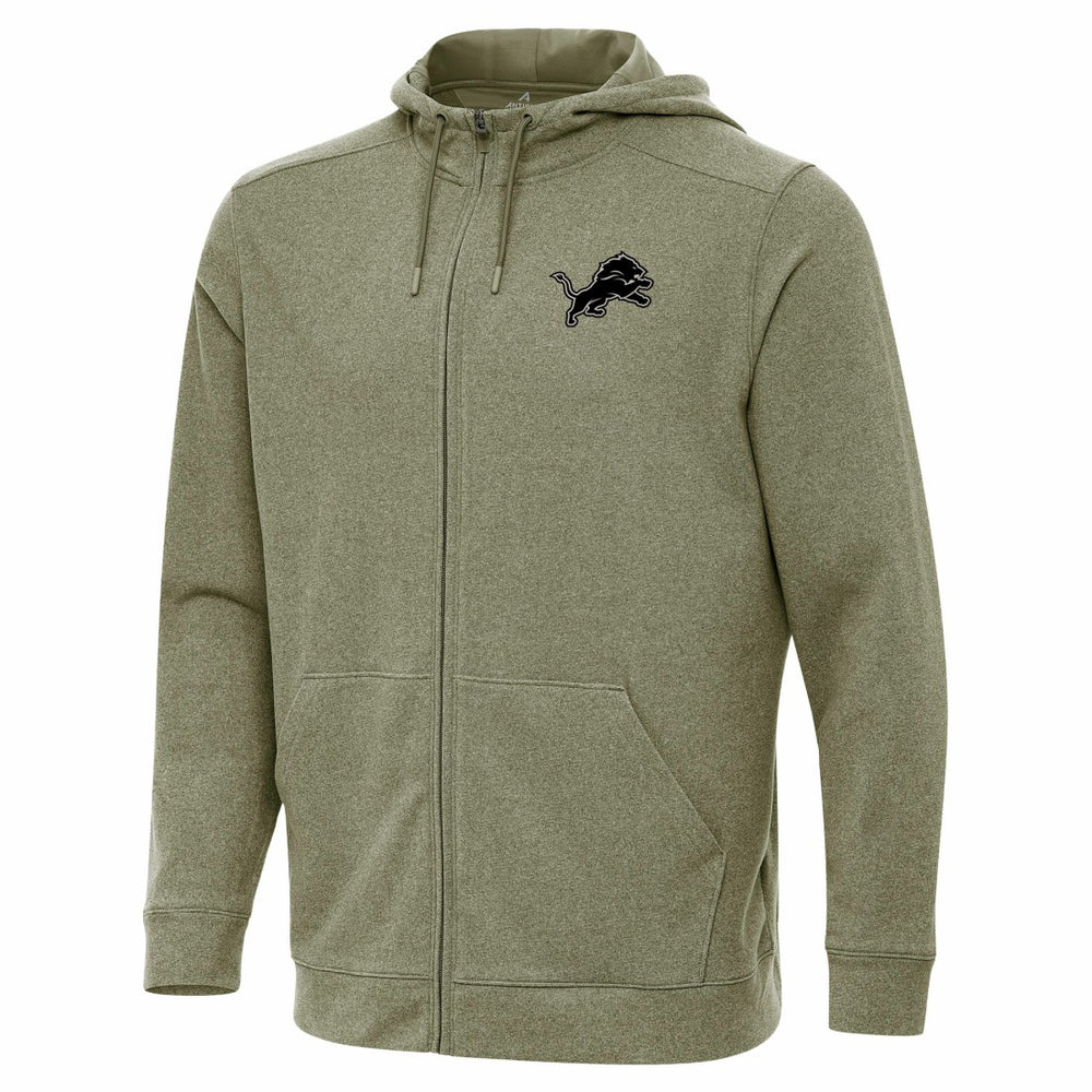 Antigua Effortless Full-Zip Hoodie Jacket - Detroit Lions Hoodies