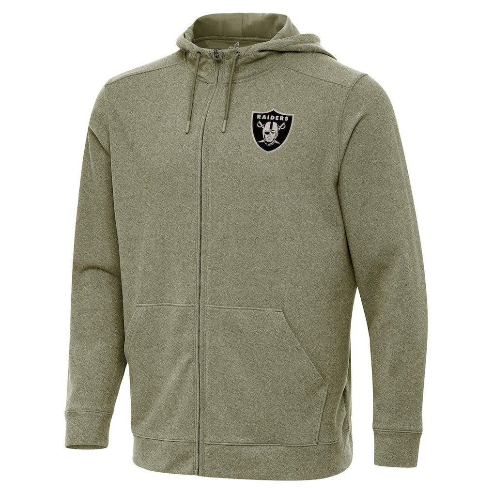 Antigua Effortless Full-Zip Hoodie Jacket - Las Vegas Raiders Hoodies