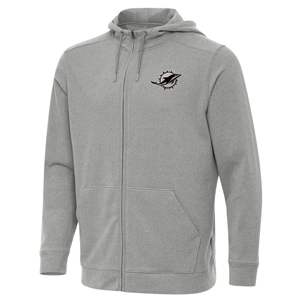 Antigua Effortless Full-Zip Hoodie Jacket - Miami Dolphins Hoodies
