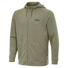 Antigua Effortless Full-Zip Hoodie Jacket - New Orleans Saints Hoodies