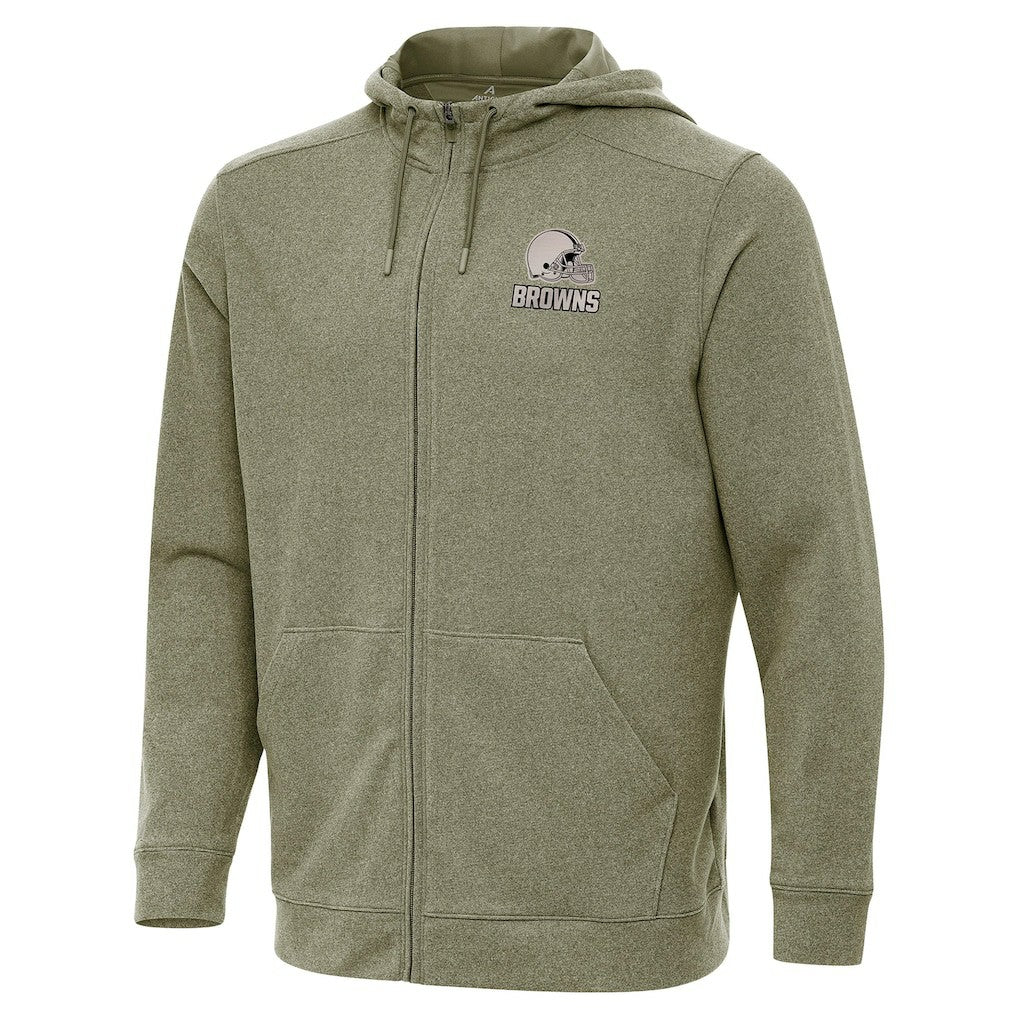 Antigua Effortless Full-Zip Hoodie Jacket - Cleveland Browns Hoodies