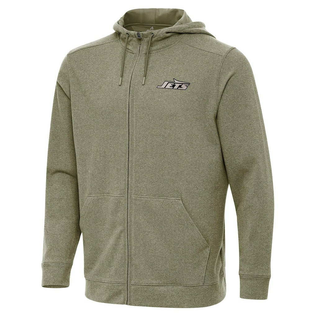 Antigua Effortless Full-Zip Hoodie Jacket - New York Jets Hoodies