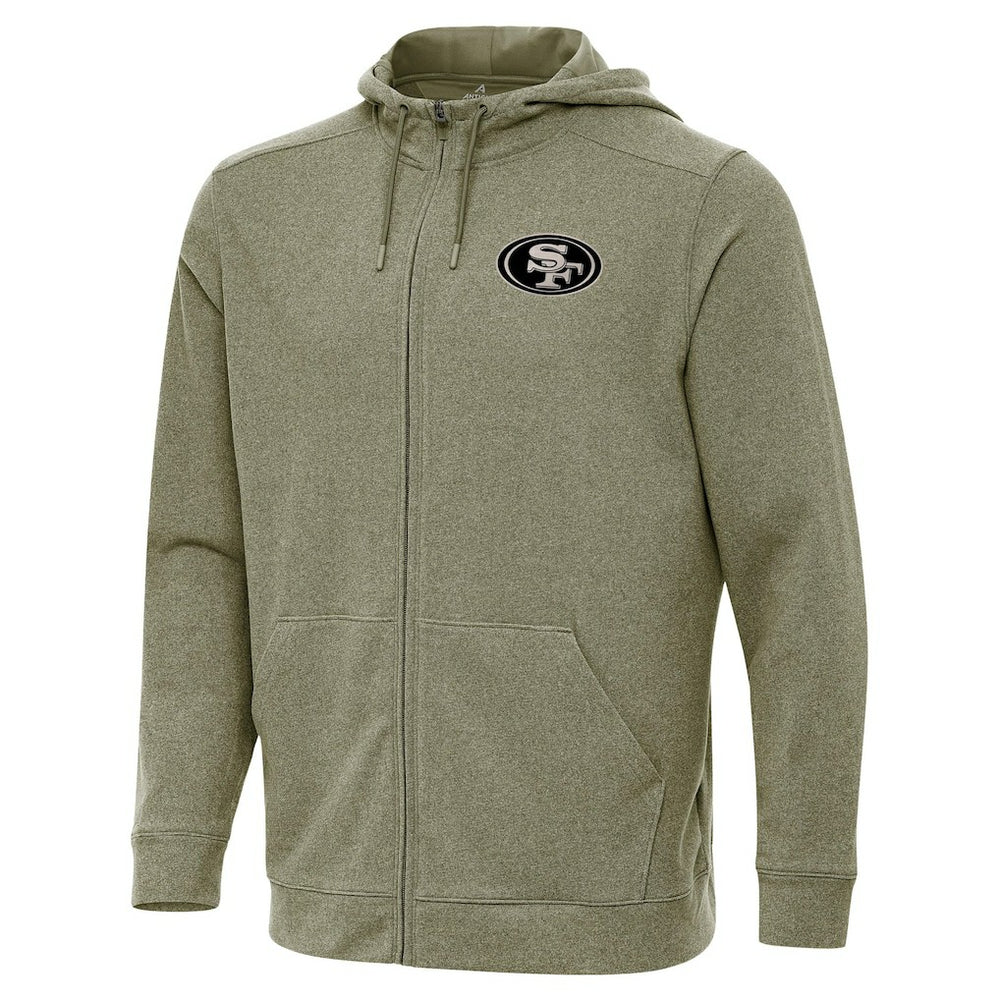 Antigua Effortless Full-Zip Hoodie Jacket - San Francisco 49ers Hoodies