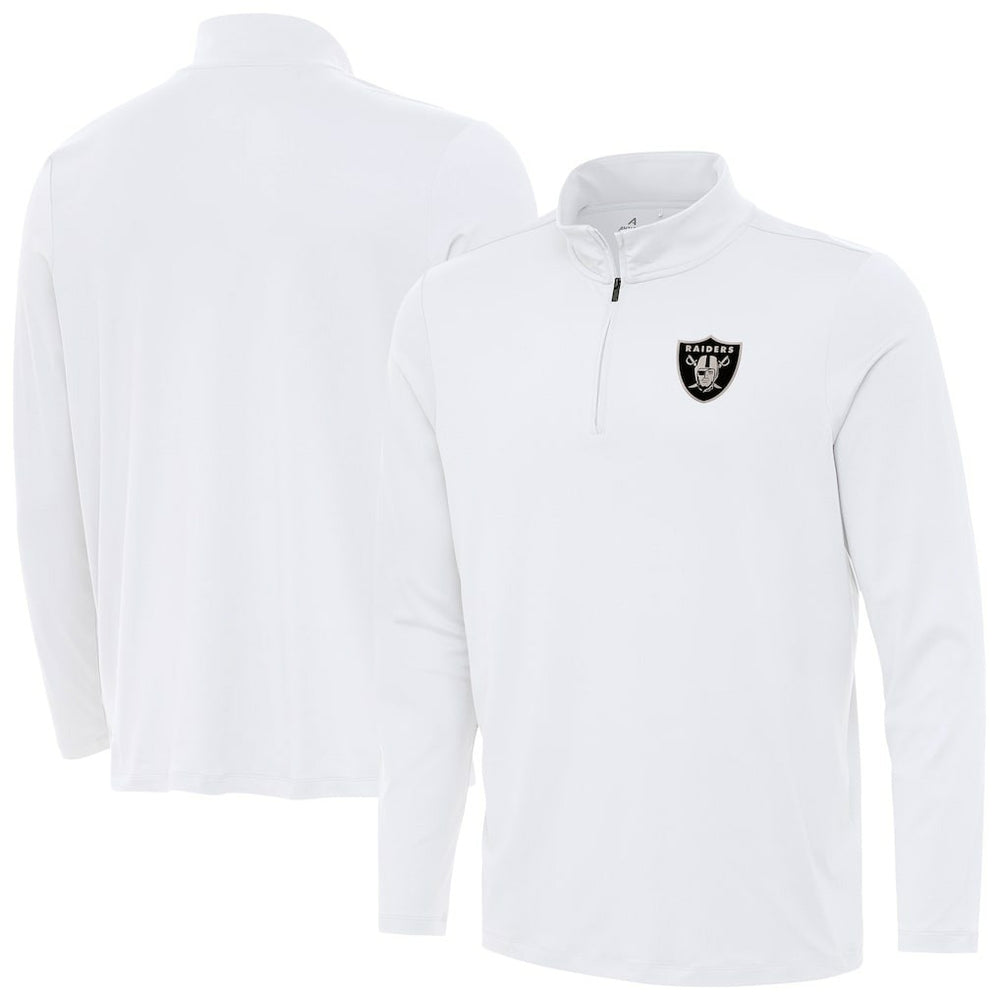 Antigua Reprocess Quarter-Zip Top - Las Vegas Raiders Tops