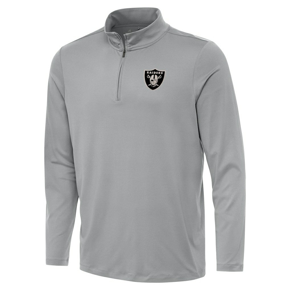 Antigua Reprocess Quarter-Zip Top - Las Vegas Raiders Tops