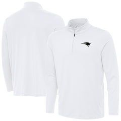 Antigua Reprocess Quarter-Zip Top - New England Patriots Tops