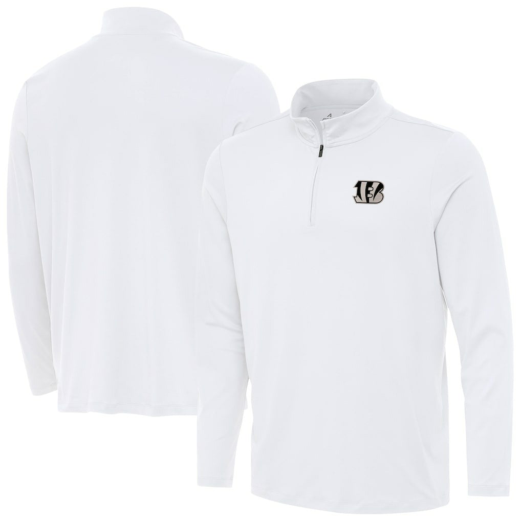 Antigua Reprocess Quarter-Zip Top - Cincinnati Bengals Tops