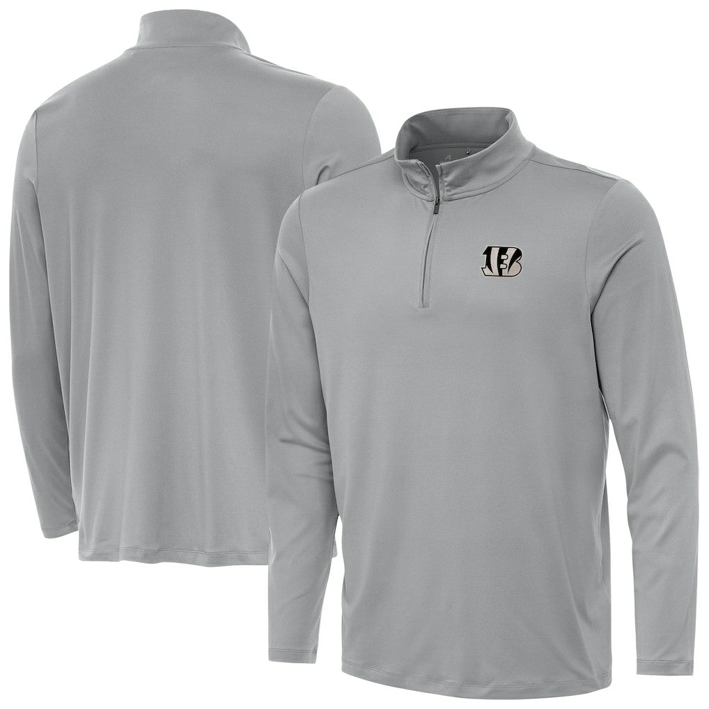 Antigua Reprocess Quarter-Zip Top - Cincinnati Bengals Tops