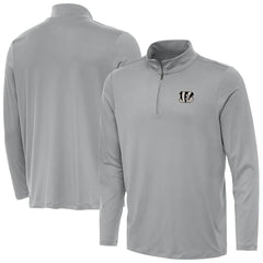 Antigua Reprocess Quarter-Zip Top - Cincinnati Bengals Tops