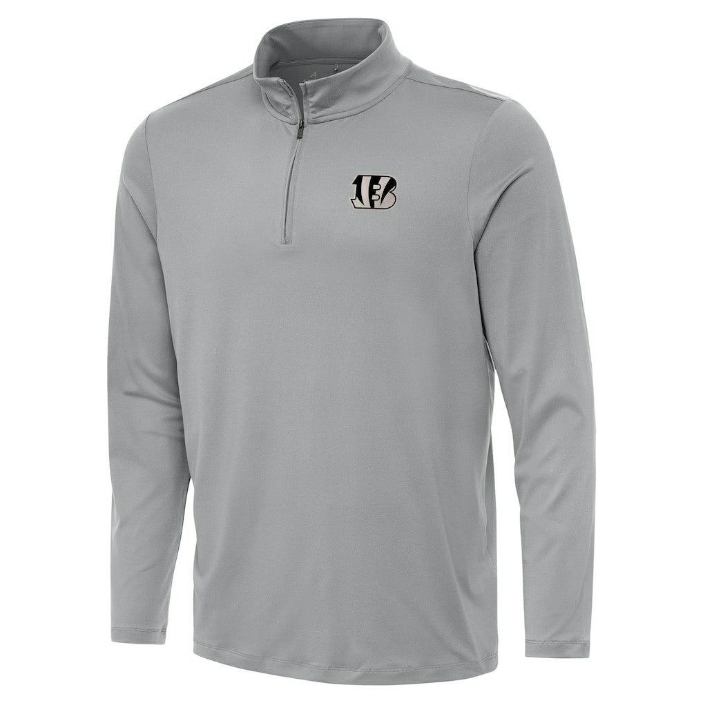 Antigua Reprocess Quarter-Zip Top - Cincinnati Bengals Tops