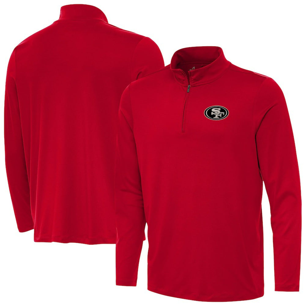 Antigua Reprocess Quarter-Zip Top - San Francisco 49ers Tops