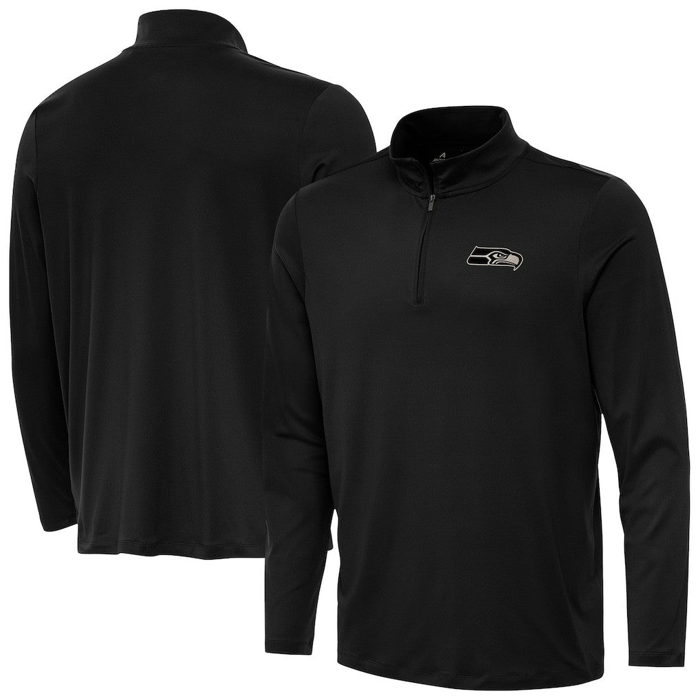 Antigua Reprocess Quarter-Zip Top - Seattle Seahawks Tops