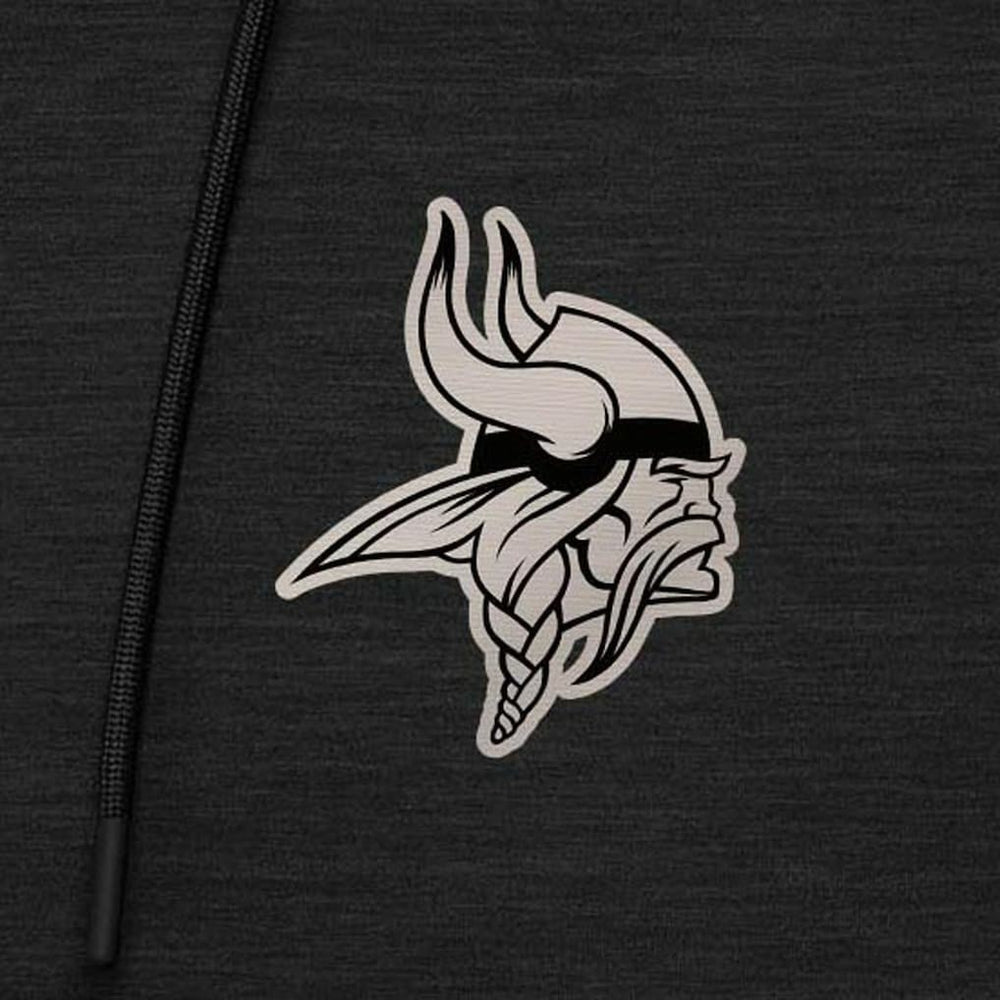 Antigua Spikes Raglan Quarter-Zip Hoodie - Minnesota Vikings Hoodies