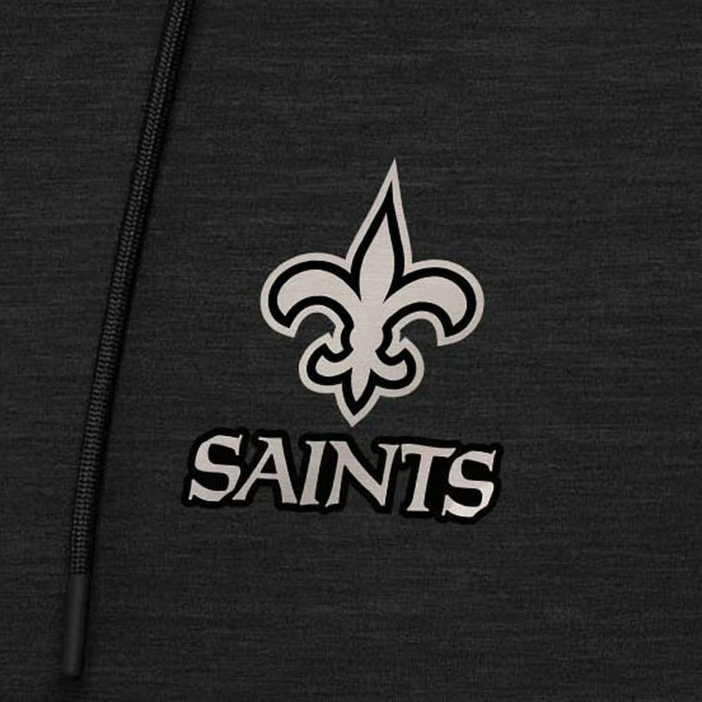 Antigua Spikes Raglan Quarter-Zip Hoodie - New Orleans Saints Hoodies