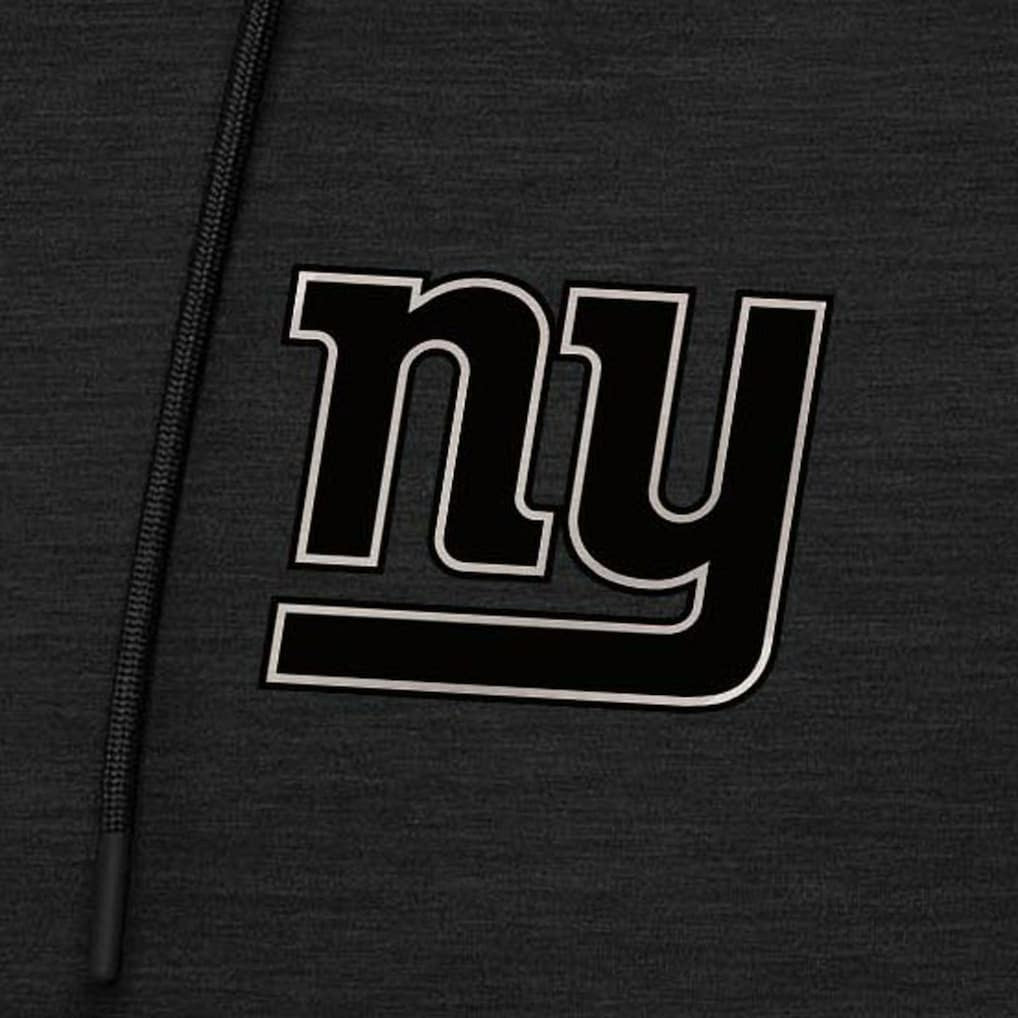 Antigua Spikes Raglan Quarter-Zip Hoodie - New York Giants Hoodies