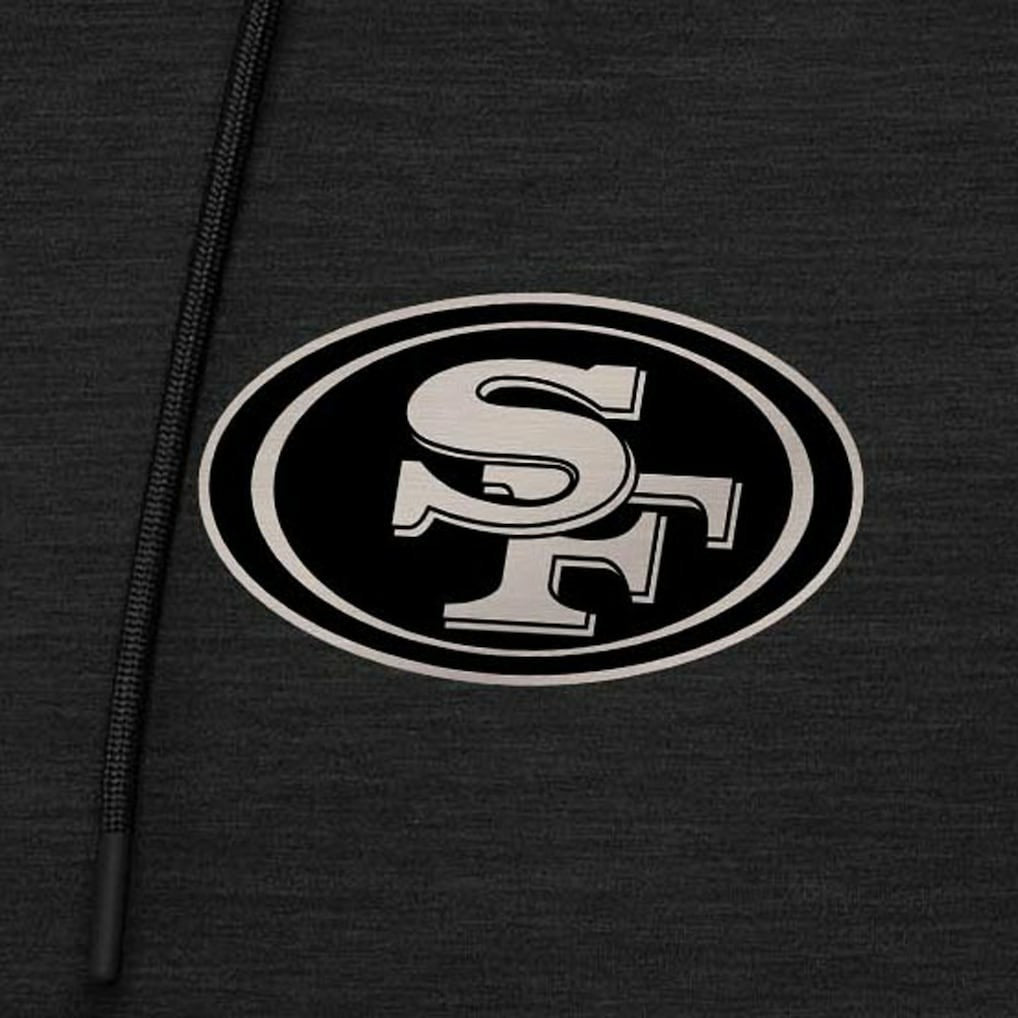 Antigua Spikes Raglan Quarter-Zip Hoodie - San Francisco 49ers Hoodies