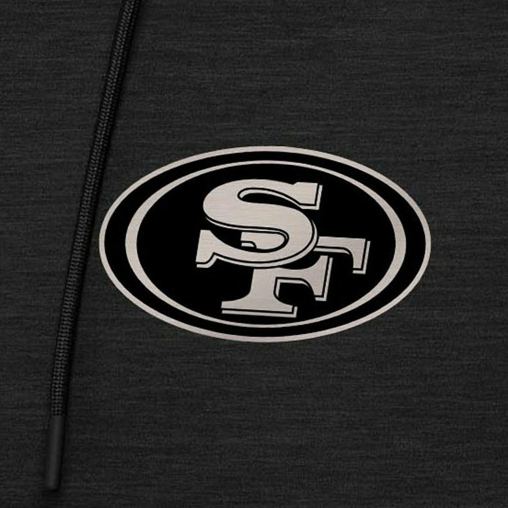 Antigua Spikes Raglan Quarter-Zip Hoodie - San Francisco 49ers Hoodies