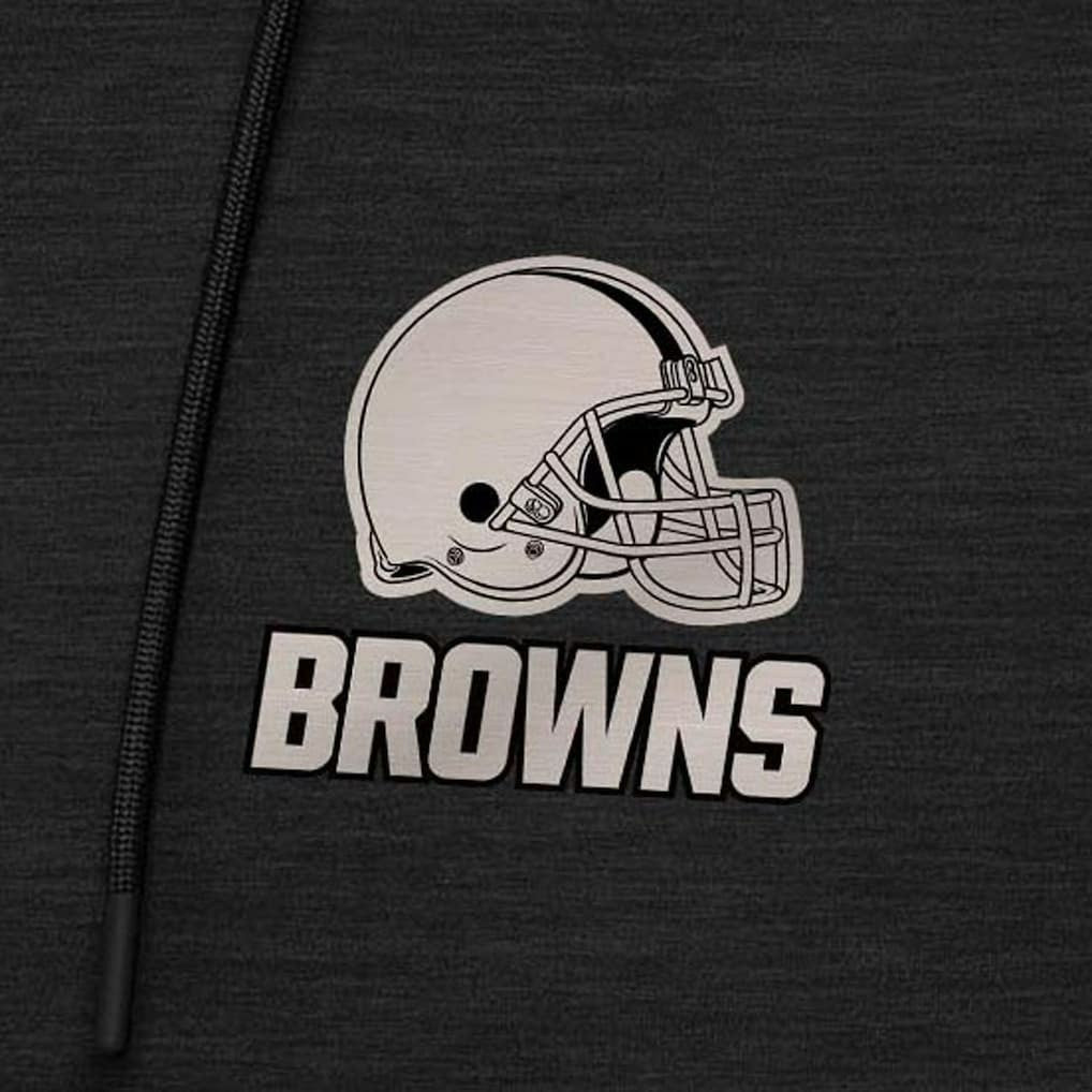 Antigua Spikes Raglan Quarter-Zip Hoodie - Cleveland Browns Hoodies