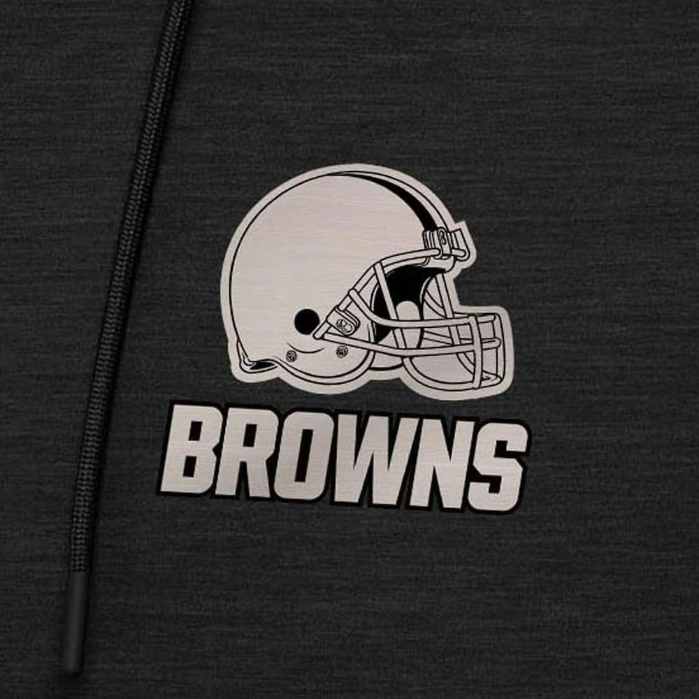 Antigua Spikes Raglan Quarter-Zip Hoodie - Cleveland Browns Hoodies