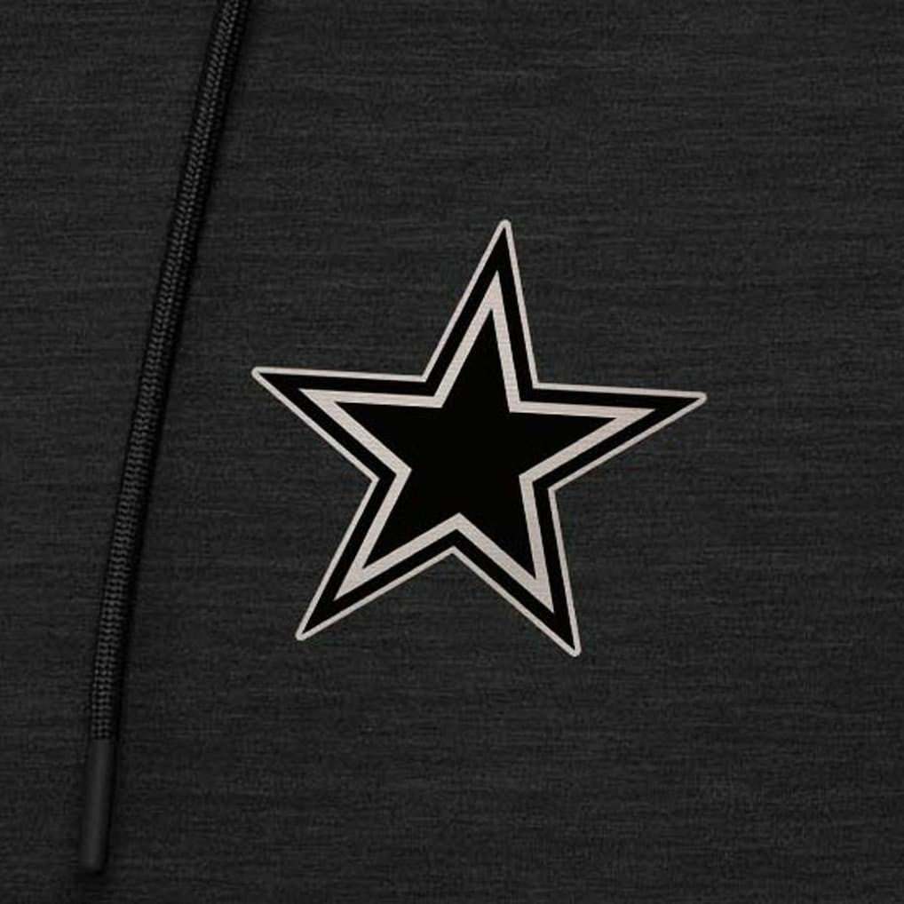 Antigua Spikes Raglan Quarter-Zip Hoodie - Dallas Cowboys Hoodies