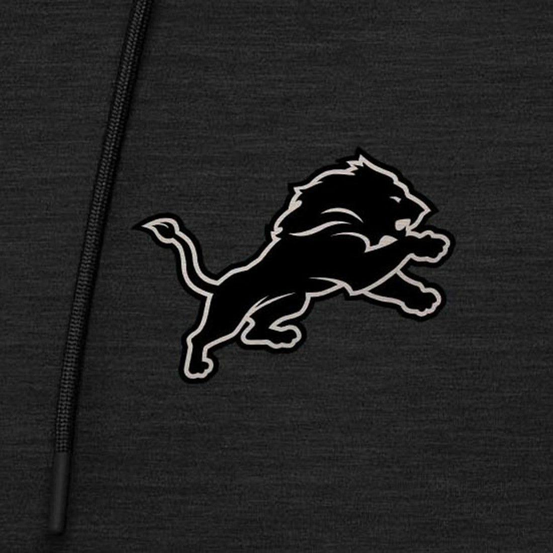 Antigua Spikes Raglan Quarter-Zip Hoodie - Detroit Lions Hoodies