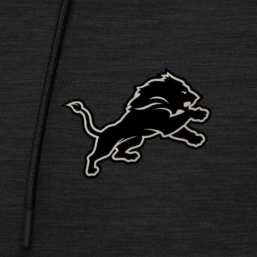 Antigua Spikes Raglan Quarter-Zip Hoodie - Detroit Lions Hoodies