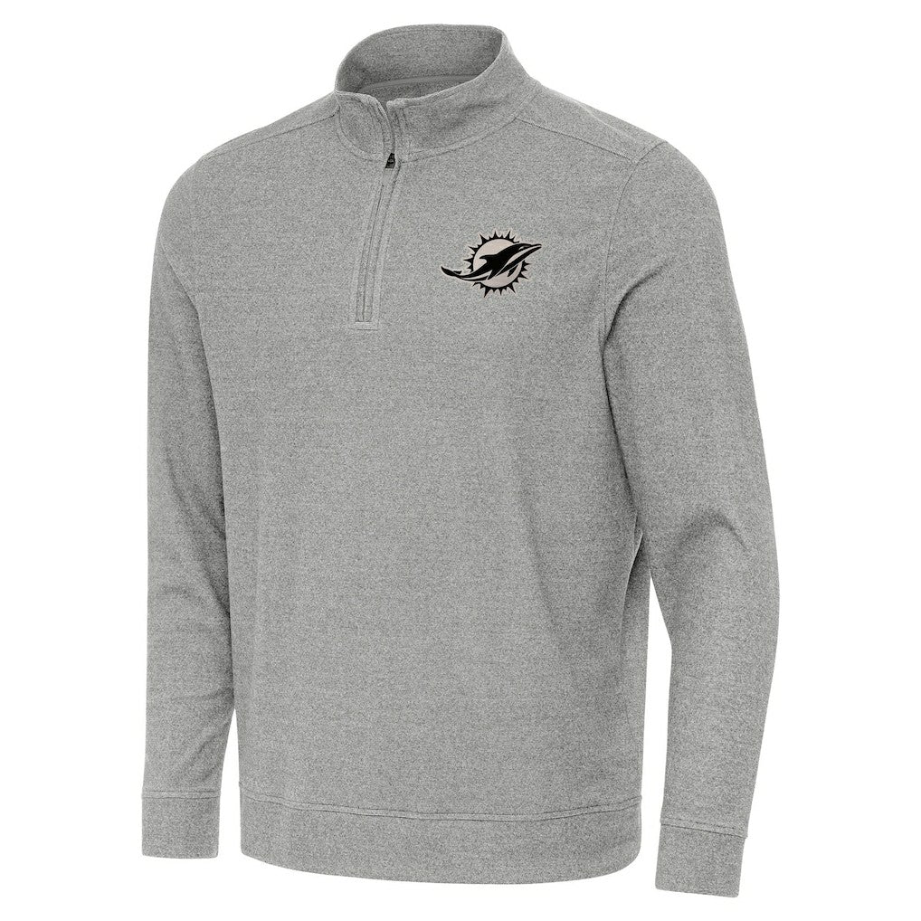 Antigua Subtle Quarter-Zip Top - Miami Dolphins Tops