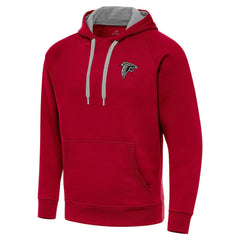 Antigua Brushed Carbon Victory Pullover Hoodie - Atlanta Falcons Hoodies